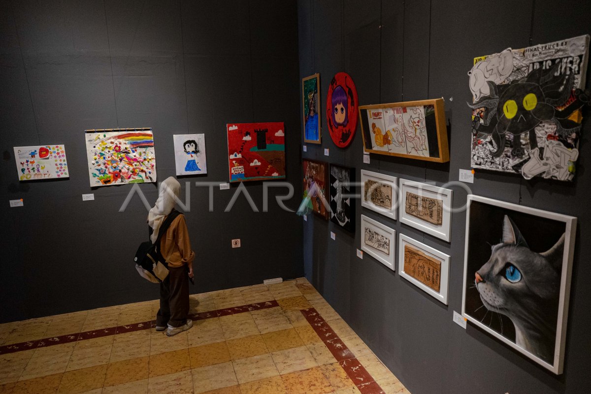 Karya Seni Lukis Anak Muda Pare